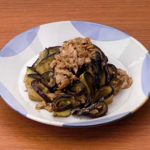 なすとツナのポン酢炒め