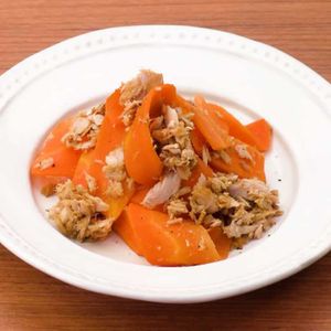 にんじんとツナのポン酢炒め