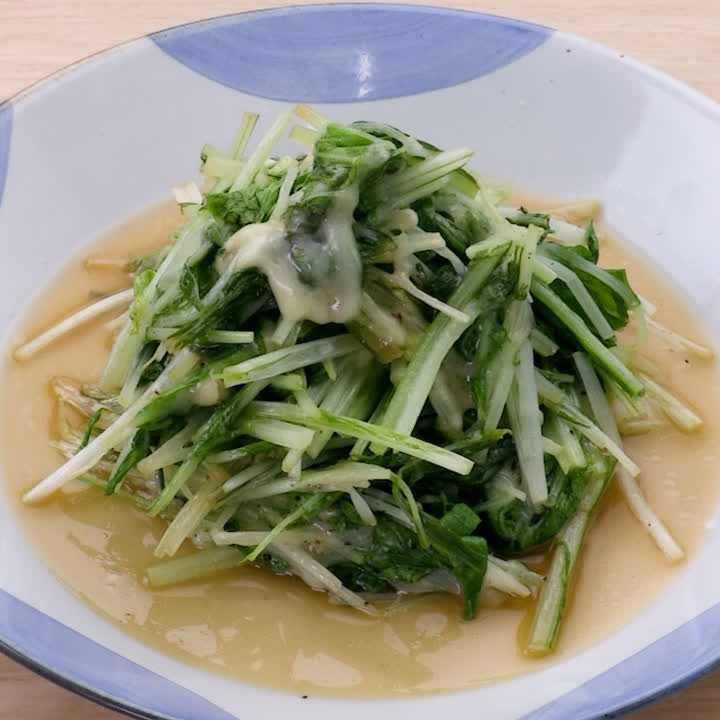 水菜のポン酢チーズソテー