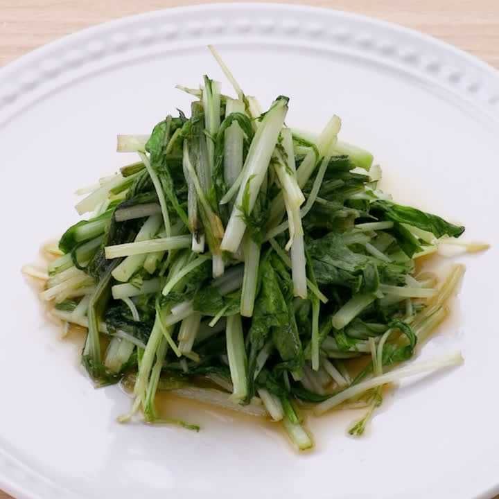 水菜のポン酢炒め