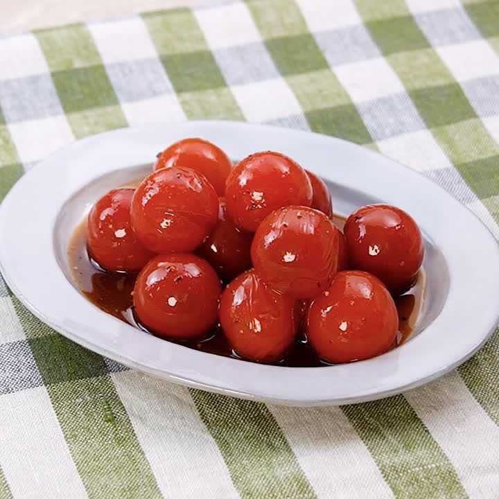 ミニトマトのポン酢炒め