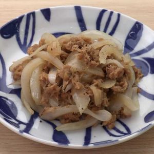 玉ねぎとツナのポン酢炒め