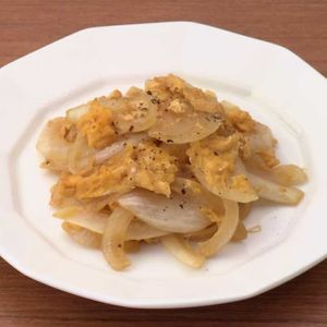 「玉ねぎと卵のポン酢炒め」のレシピ動画