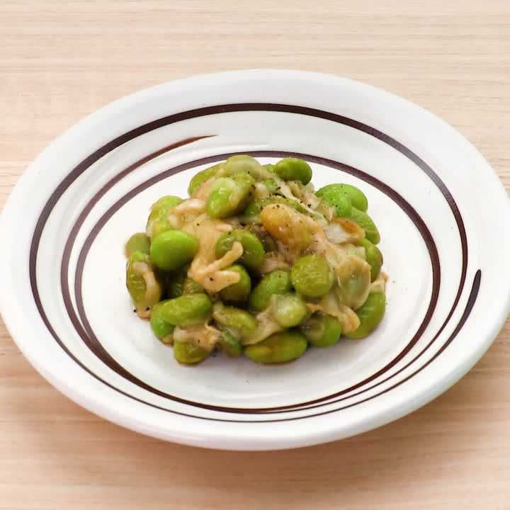 枝豆のポン酢チーズソテー