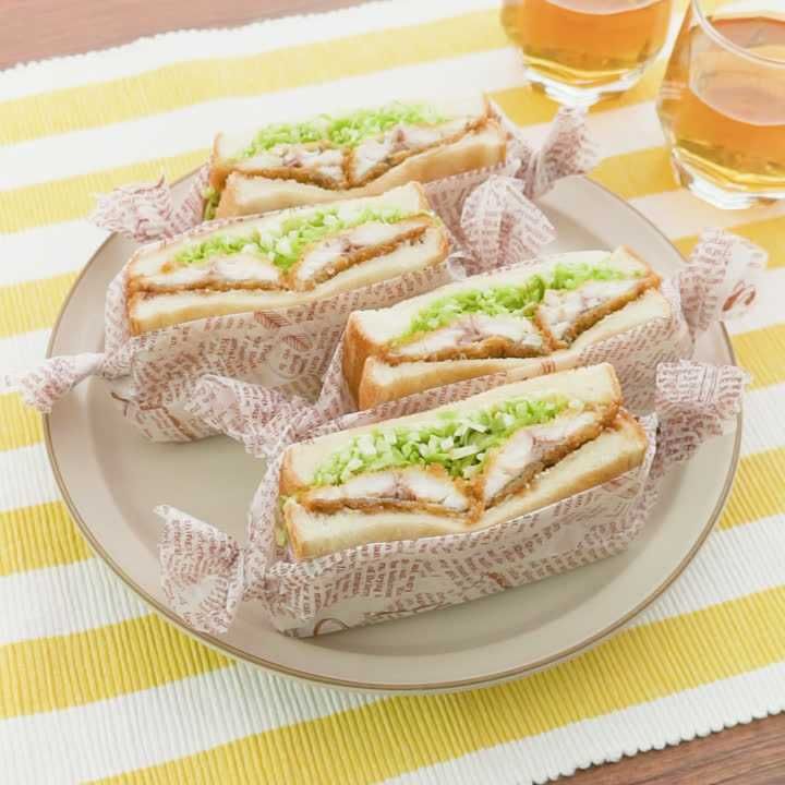 アジフライサンド