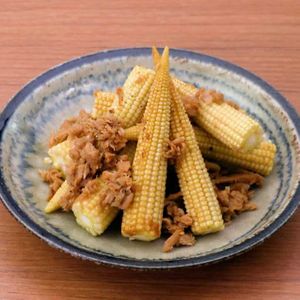 ヤングコーンとツナのポン酢炒め
