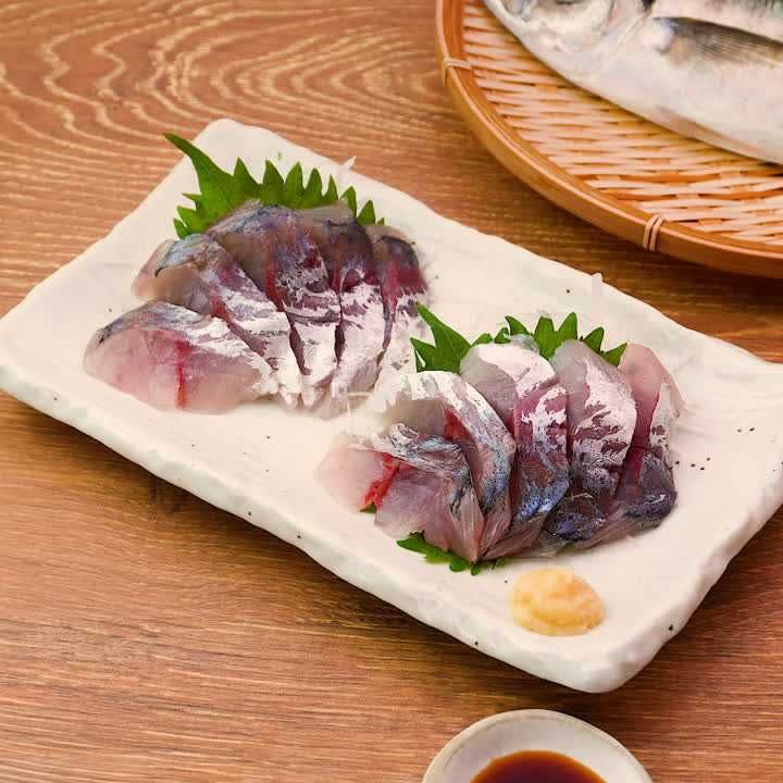 アジの刺身の切り方