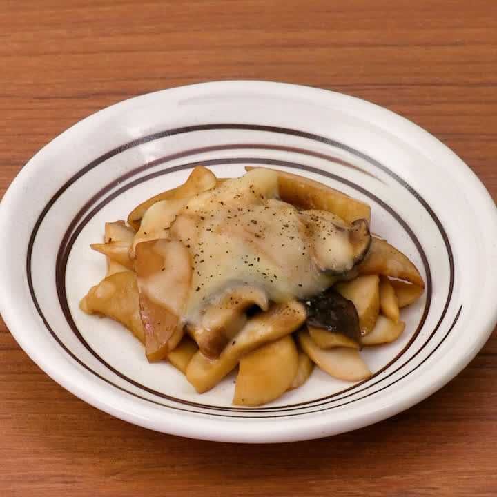 エリンギのポン酢チーズソテー