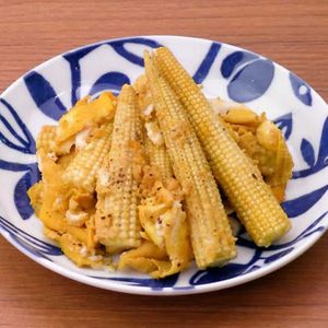 「ヤングコーンと卵のポン酢炒め」のレシピ動画