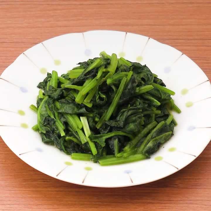 ほうれん草のカレー炒め