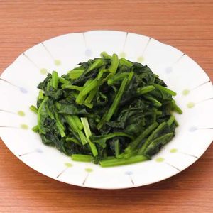 「ほうれん草のカレー炒め」のレシピ動画