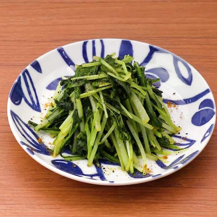 水菜のカレー炒め