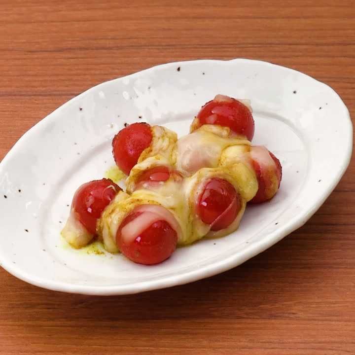 ミニトマトのカレーチーズソテー