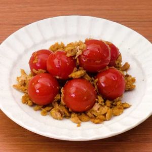ミニトマトのツナカレー炒め