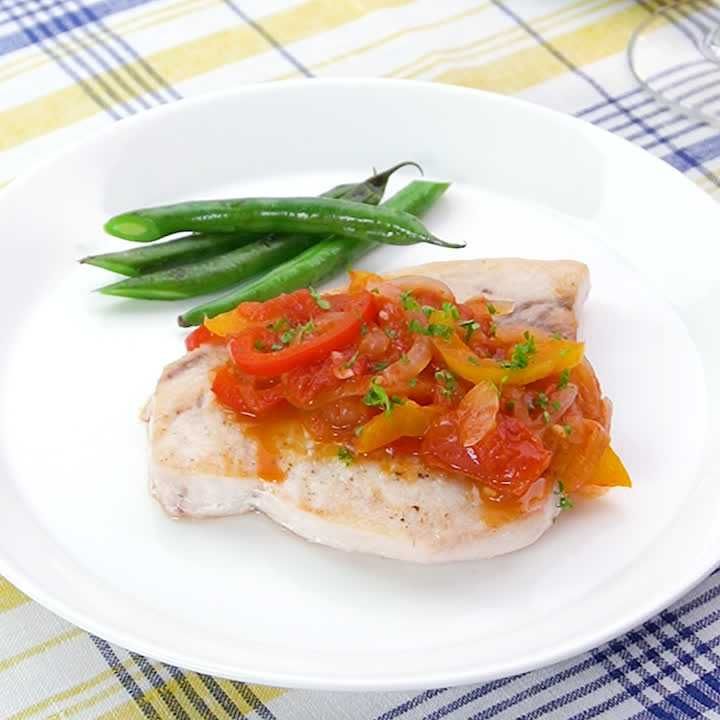 めかじきのピペラーダ