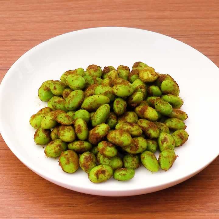 枝豆のカレー炒め