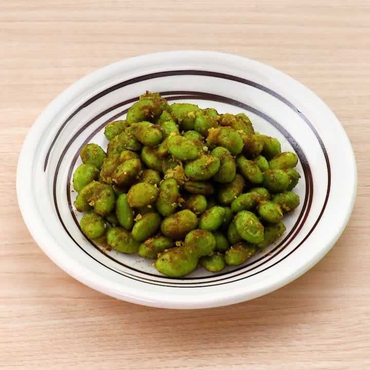 枝豆のカレーチーズ炒め