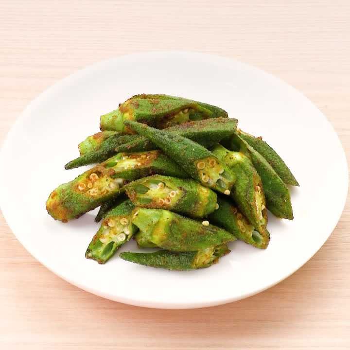 オクラのカレー炒め