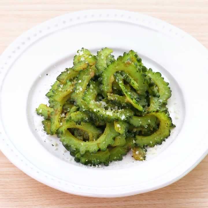 ゴーヤーのカレーチーズ炒め