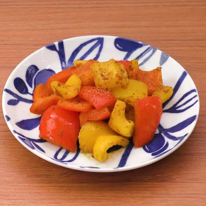 パプリカのカレー炒め