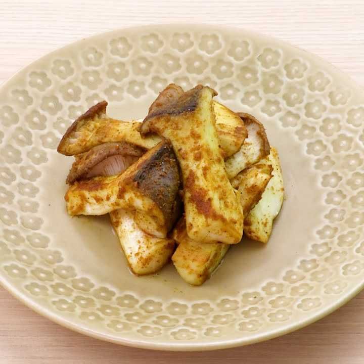 エリンギのカレー炒め