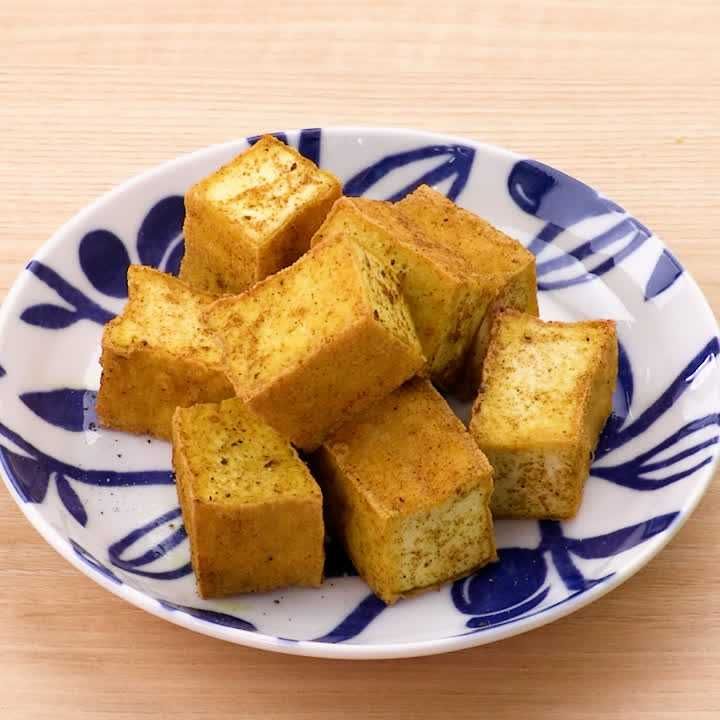 厚揚げのカレー炒め