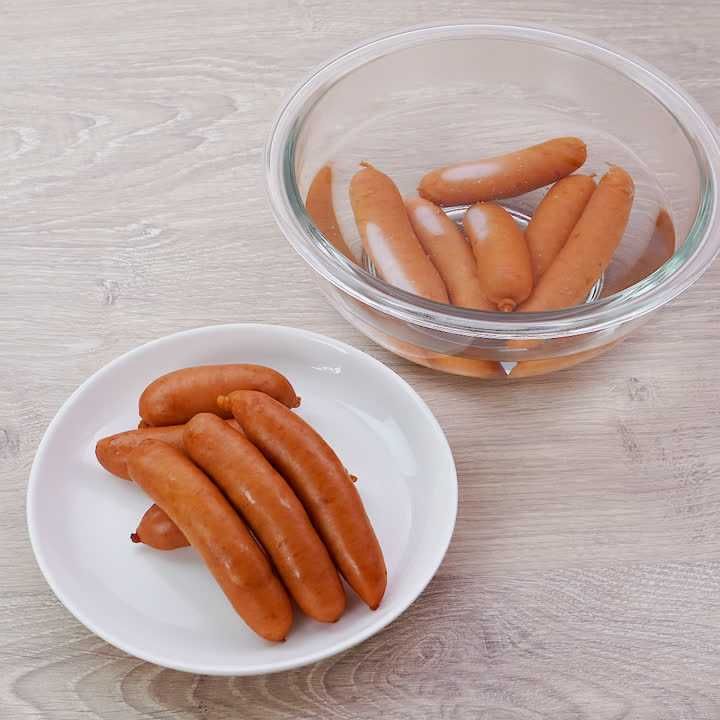 レンジでウインナーを加熱する方法
