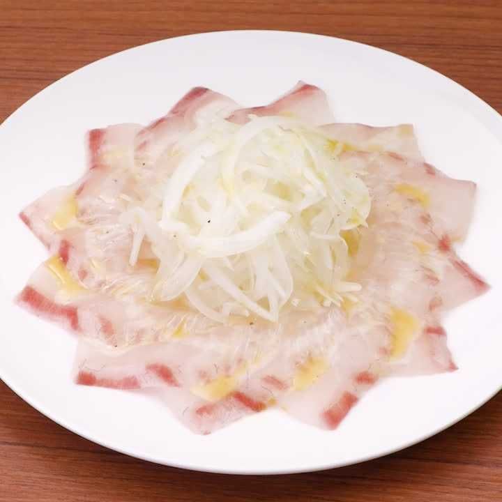 鯛のカルパッチョ(塩レモン風味)