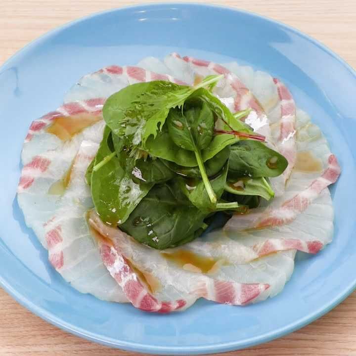 鯛のカルパッチョ(中華風味)