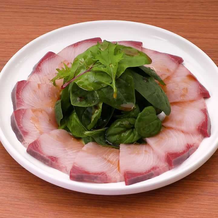 ブリのカルパッチョ(中華風味)