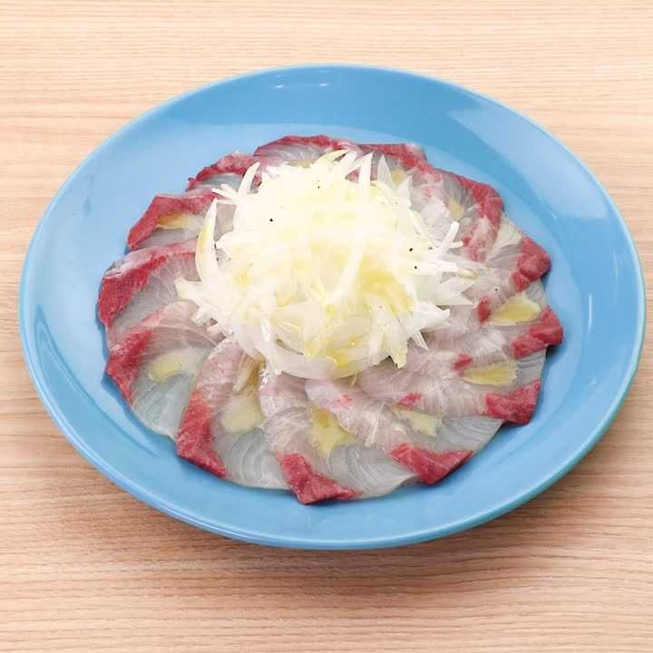 カンパチのカルパッチョ(塩レモン風味)