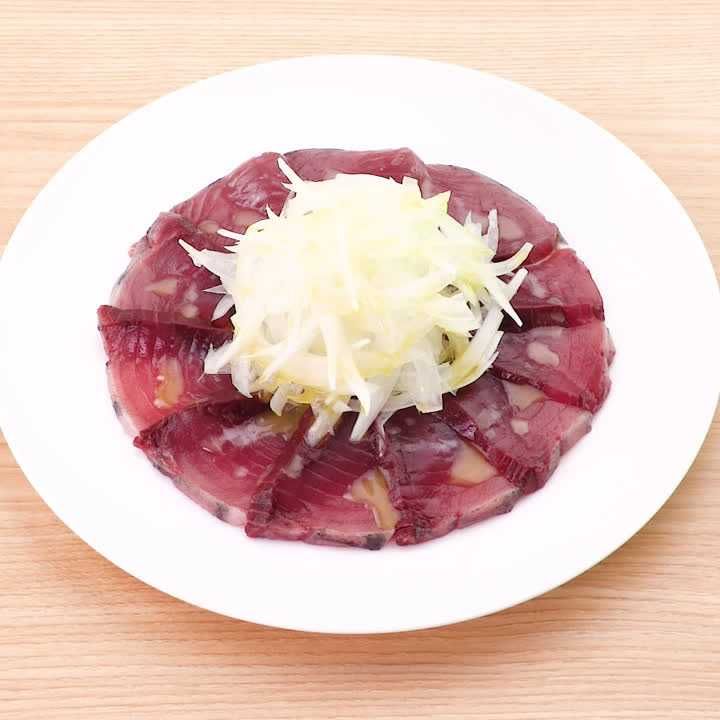 カツオのカルパッチョ(塩レモン風味)
