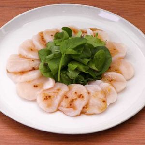 「ホタテのカルパッチョ(マスタード醤油風味)」のレシピ動画