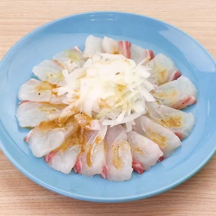 鯛のカルパッチョ(柚子胡椒風味)
