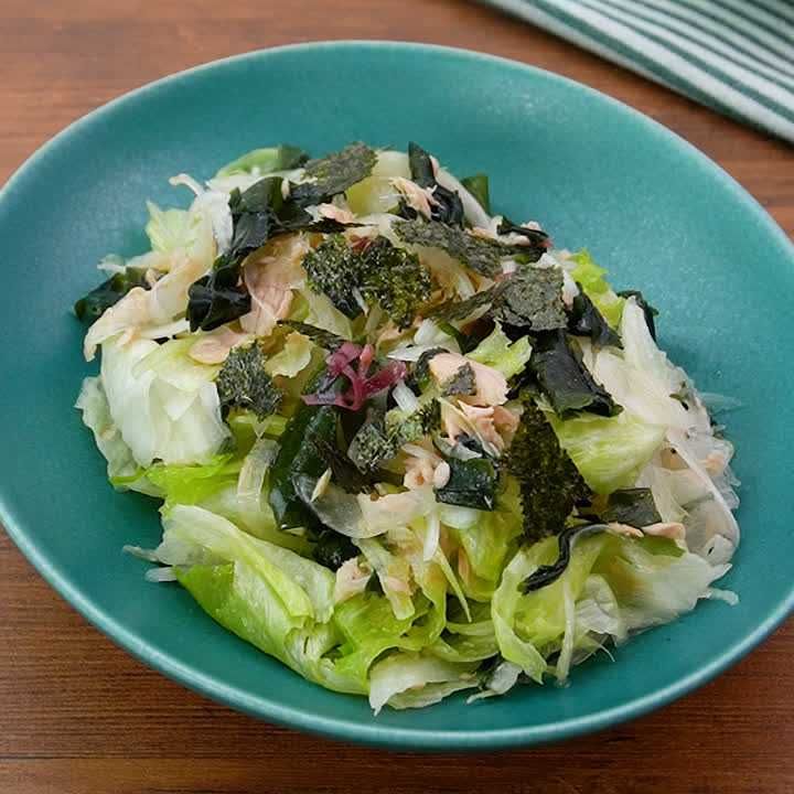 ツナと玉ねぎの海藻サラダ