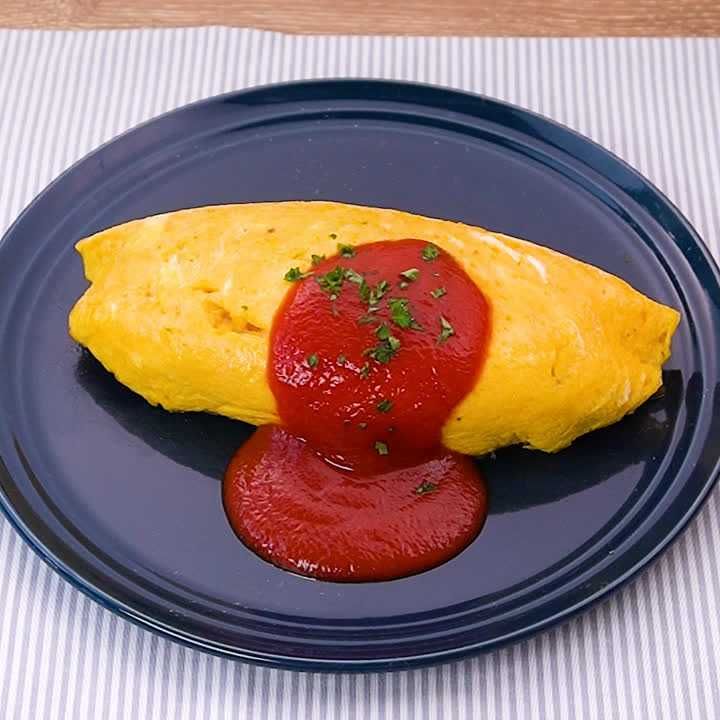 ベーコンのオムライス