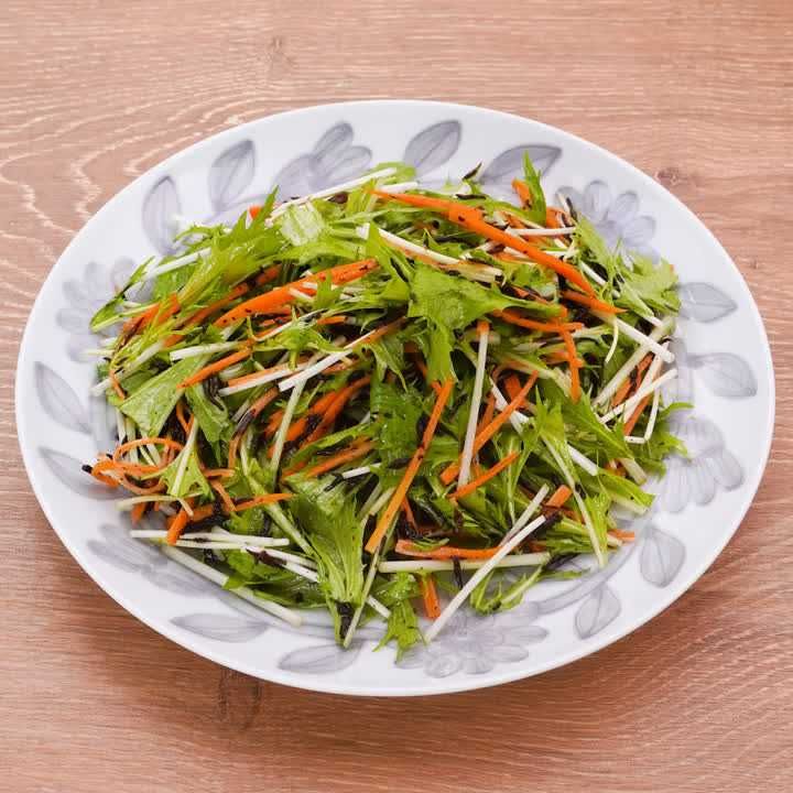 にんじんと水菜のレモンサラダ