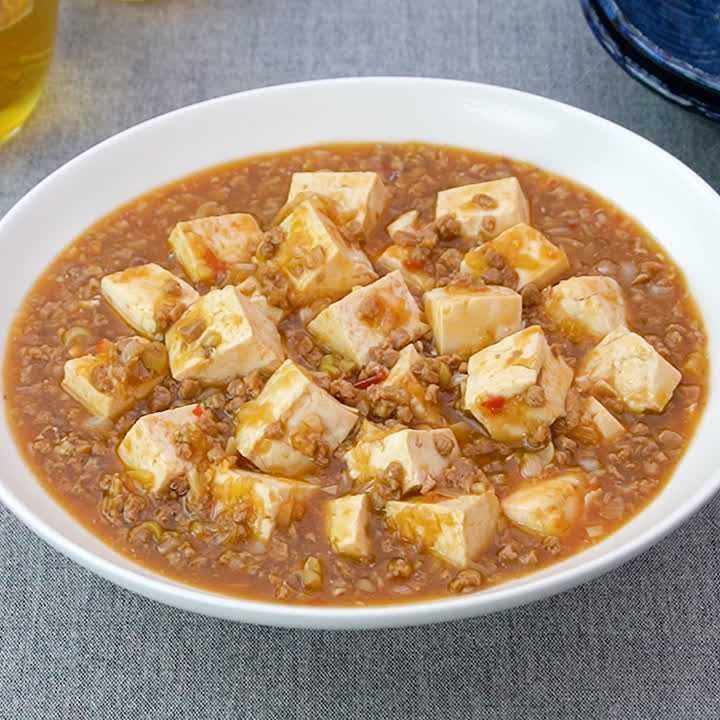 こんなに食べても低カロリー♪ 大豆ミートの麻婆豆腐のレシピ動画 
