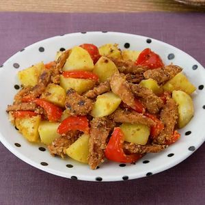 「大豆ミートとじゃがいものごま味噌炒め」のレシピ動画