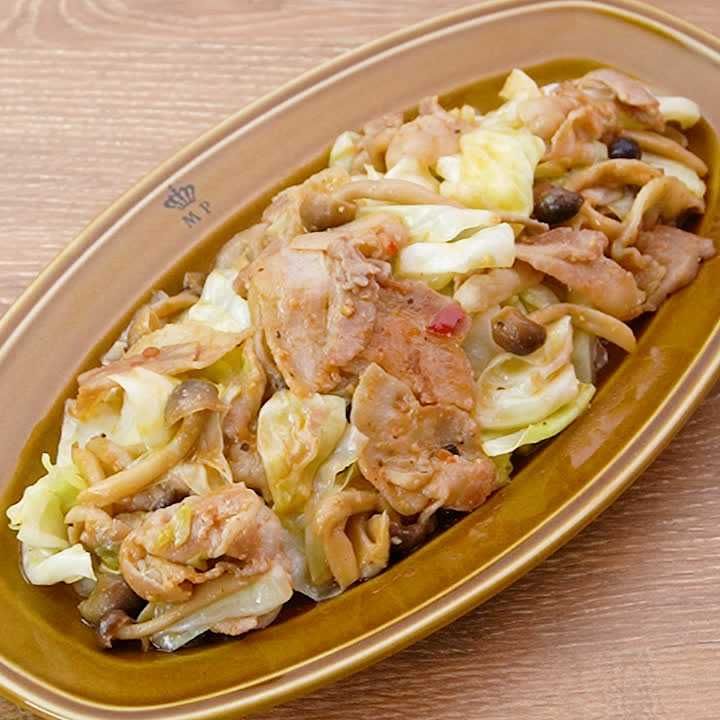 豚肉とキャベツのピリ辛炒め