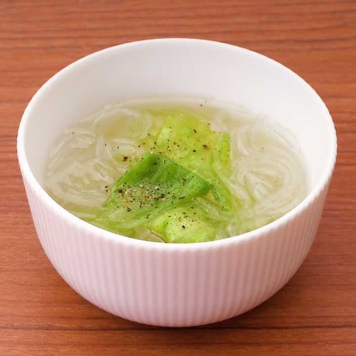 レタスの春雨スープ