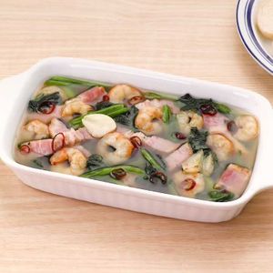 ほうれん草の具沢山アヒージョ