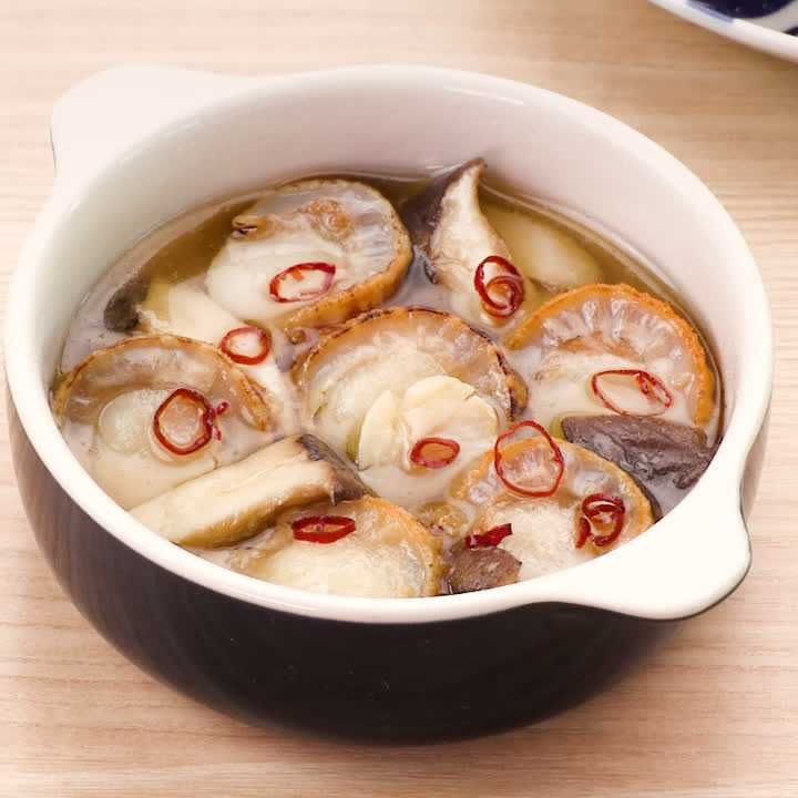 ホタテとエリンギのアヒージョ