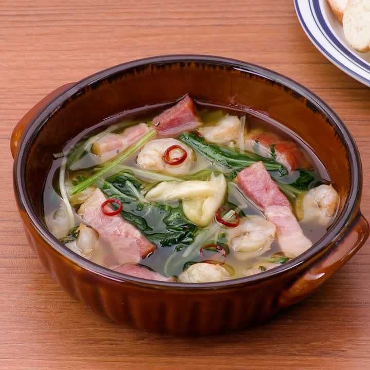 水菜の具沢山アヒージョ