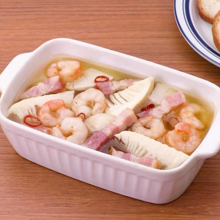 たけのこの具沢山アヒージョ