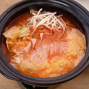 「ロースハムのトマト鍋」のレシピ動画