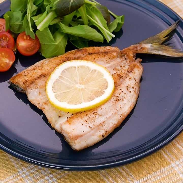 開きアジのムニエル