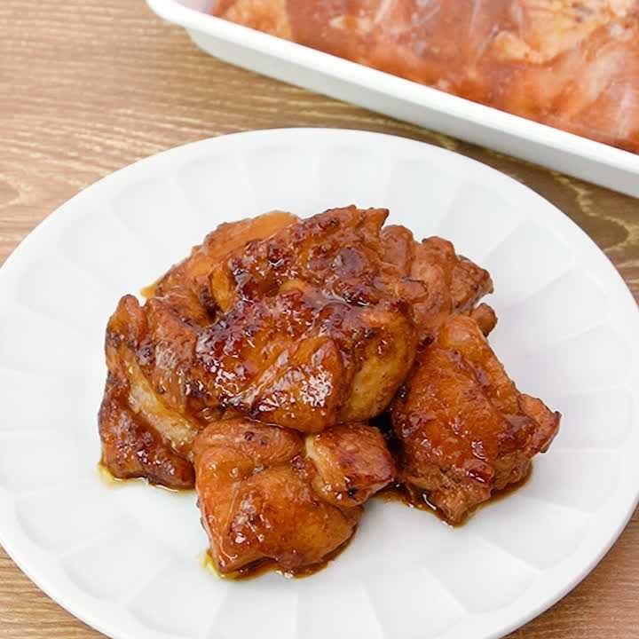 下味冷凍 鶏もも肉のBBQ漬け