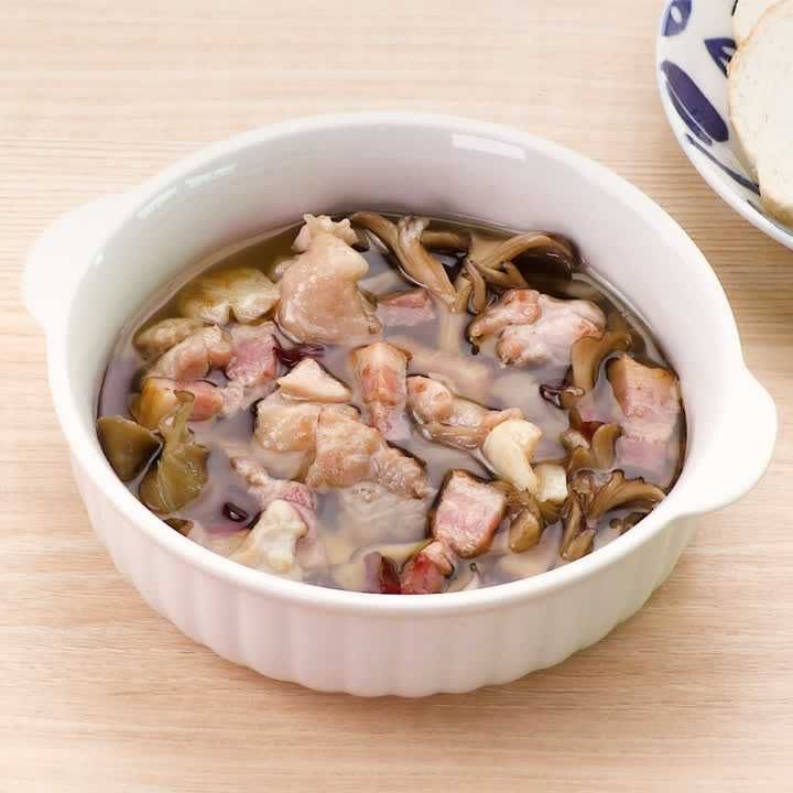 舞茸と鶏もものアヒージョ