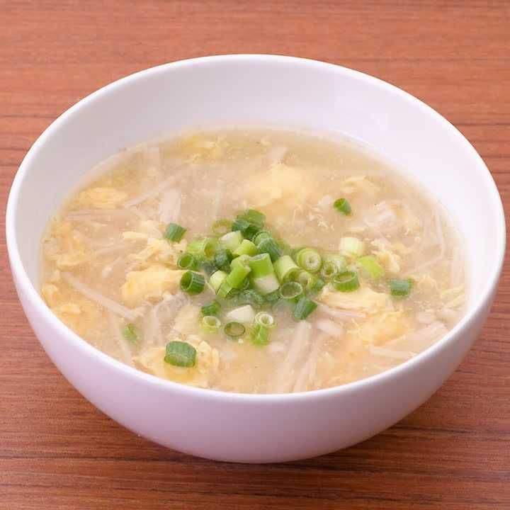 卵とえのきの中華スープ